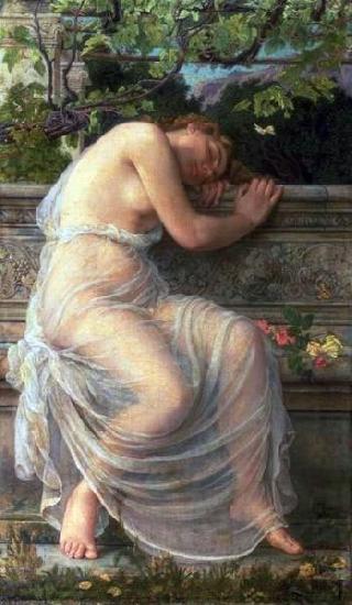 Edith Corbet The Sleeping Girl Germany oil painting art
